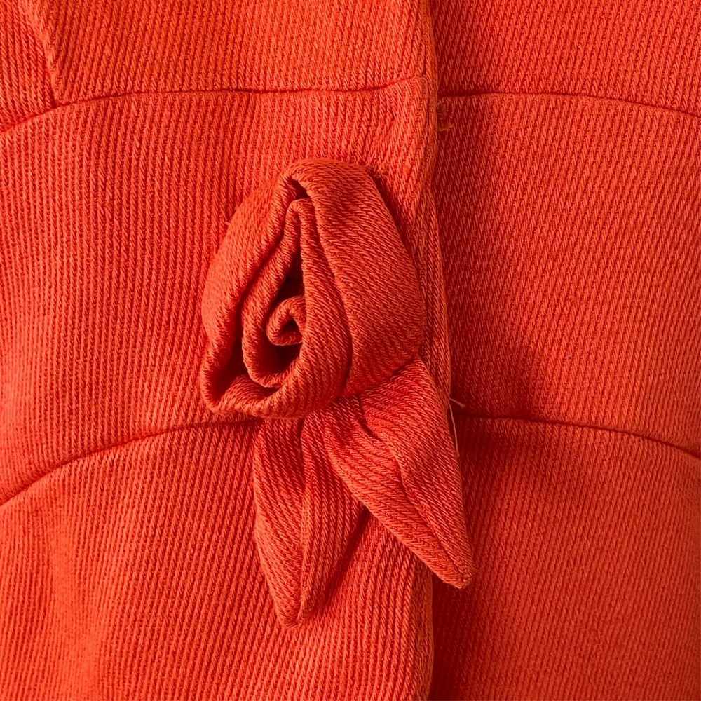 Hal Kassel Vintage Blazer Orange Rosette Size Small - Picture 7 of 12